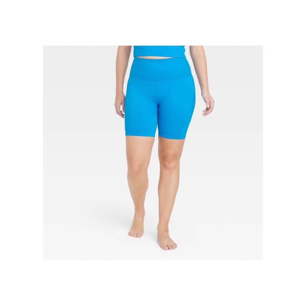 NWT All in Motion Seamless High-Rise Rib Bike Shorts 6" size XXL/17